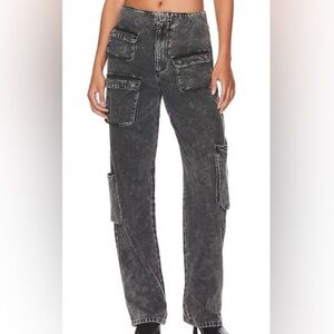 AFRM Women's Gray Cargo Jeans